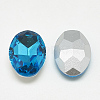 Pointed Back Glass Rhinestone Cabochons RGLA-T080-13x18mm-12-2