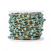 Handmade Synthetic Turquoise Beaded Chains CHC-E019-02A-2