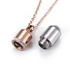 304 Stainless Steel Pendant Necklaces NJEW-I232-05RG-3