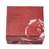 Floral Oil Painting Print Square Cardboard Jewelry Boxes CBOX-A010-01A-05-1