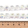 Electroplate Baking Paint Transparent Glass Beads Strands GL-CBA2ED2-05E-4