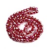 Electroplate Glass Beads Strands EGLA-D030-P4mm-B03-3
