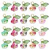 50Pcs 5 Colors Glass Charms FIND-CJ0001-15-9