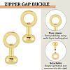 5Pcs Brass Zipper Insert Buckles FIND-SP0004-11G-5