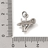 Brass Micro Pave Clear Cubic Zirconia Pendants CU-CBAEEA8-17P-3