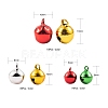 Christmas Theme PVD Vacuum Plating Brass Bell Charms KKB-LS0001-01-3