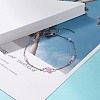 Natural Dyed White Jade & Malaysia Jade Anklets for Women AJEW-AN00476-04-2