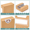 Square Paper Storage Gift Boxes with Clear Visible Window CON-WH0095-65A-4