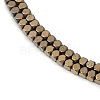 Electroplate Non-magnetic Synthetic Hematite Beads Strands G-I175-09G-2