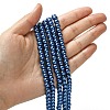 Eco-Friendly Dyed Glass Pearl Beads Strands HY-A008-6mm-RB087-4