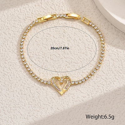 Elegant Brass Charm Bracelets OR7420-2-1