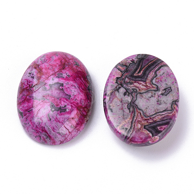 Natural Ripple Jasper Cabochons X-G-T062-20-1
