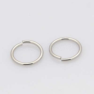Tarnish Resistant 304 Stainless Steel Open Jump Rings STAS-N015-10-4x0.7mm-1
