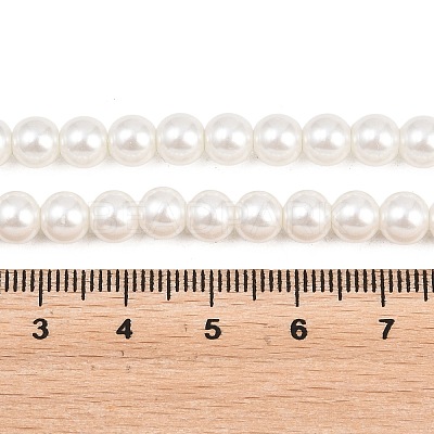 Eco-Friendly Dyed Glass Pearl Round Beads Strands HY-A002-6mm-RB001-1