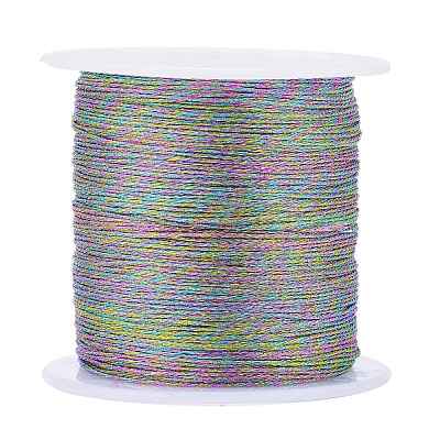 Polyester Braided Metallic Thread OCOR-I007-B-15-1