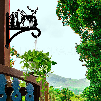 Iron Hanging Plant Hanger Bracket HJEW-WH0095-017-1