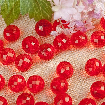 Transparent Acrylic Beads TACR-NH0001-E-10-1