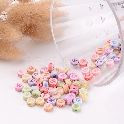 Initial Acrylic Beads X-PL085-1