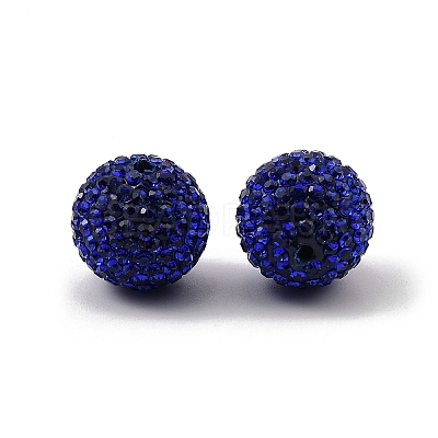 Grade A Rhinestone Pave Disco Ball Beads RB-Q105-9-1
