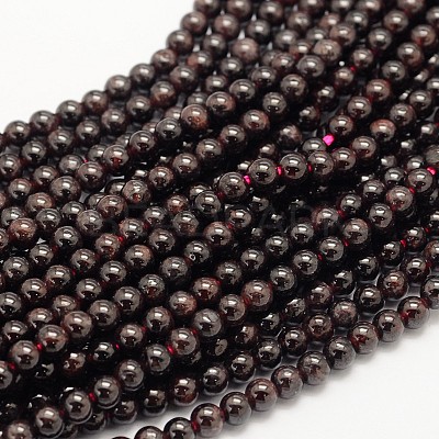 Garnet Round Beads Strands X-G-O081-01-6mm-1