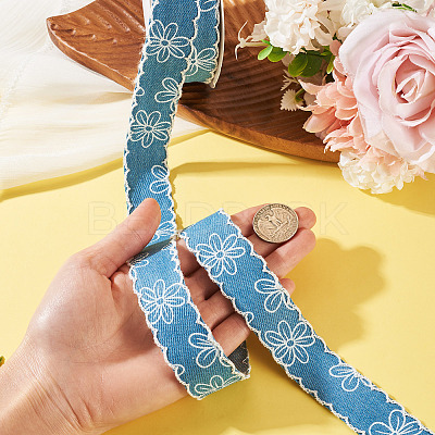 Polyester Denim Ribbons OCOR-TAC0003-18B-1