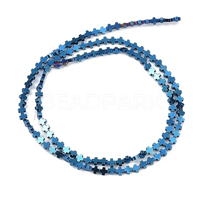 Electroplated Synthetic Non-magnetic Hematite Beads Strands G-J211-A02-01-1