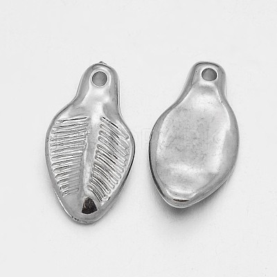 CCB Plastic Leaf Pendants LS-CCB-J032-05P-1
