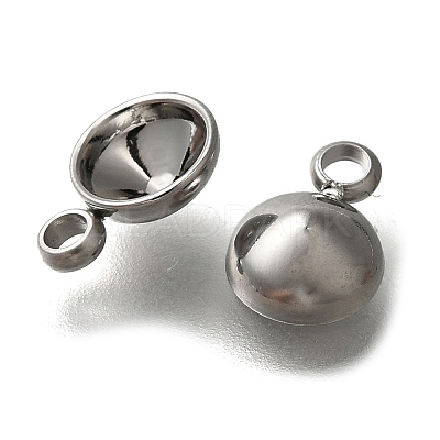 304 Stainless Steel Pendant Cabochon Settings STAS-I310-27P-1