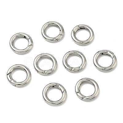 Tarnish Resistant Ring Smooth 304 Stainless Steel Spring Gate Rings STAS-E073-06-A-1