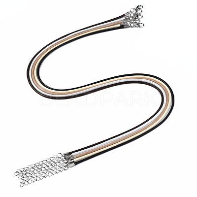 Waxed Cord Necklace Making NCOR-T003-02-1