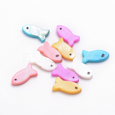Natural Freshwater Shell Beads SHEL-Q008-86-1