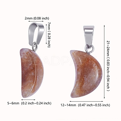 15Pcs 15 Styles Natural & Synthetic Mixed Gemstone Pendants G-SZ0002-19-1