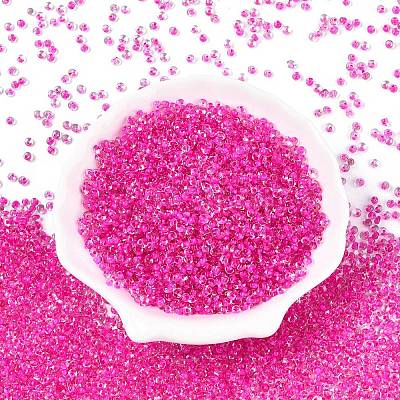 8/0 Inside Colours Transparent Glass Seed Beads SEED-T007-06I-1