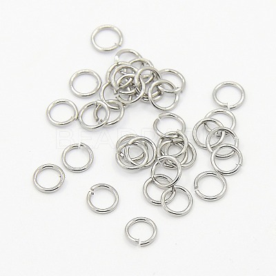 Tarnish Resistant 304 Stainless Steel Open Jump Rings STAS-M008-04D-1