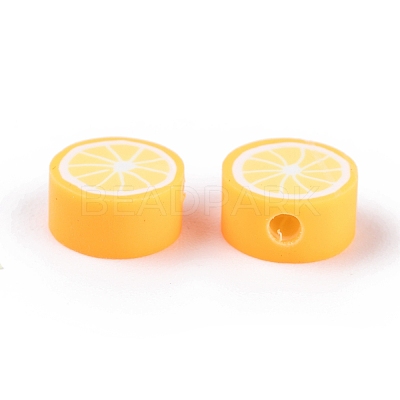 Handmade Polymer Clay Fruit Theme Beads CLAY-Q215-01-1