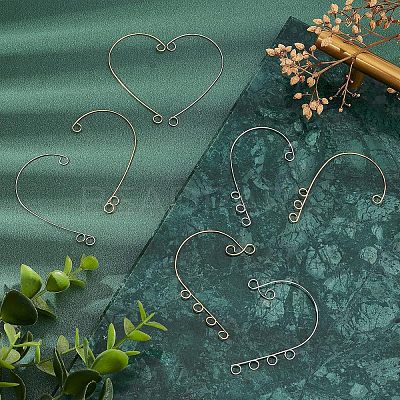 48Pcs 8 Style 316 Stainless Steel Ear Cuff Findings STAS-UN0038-18-1