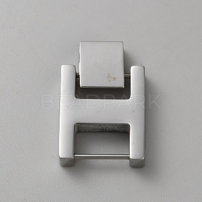 Rectangle Stainless Steel Watch Band Clasps LS-STAS-WH0048-08C-P-1