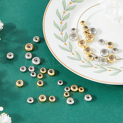 40Pcs 8 Style Brass Beads KK-FH0006-48-1