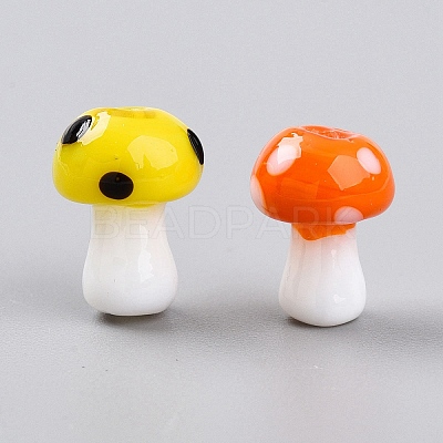 Handmade Lampwork Beads Strands X-LAMP-E015-03L-1