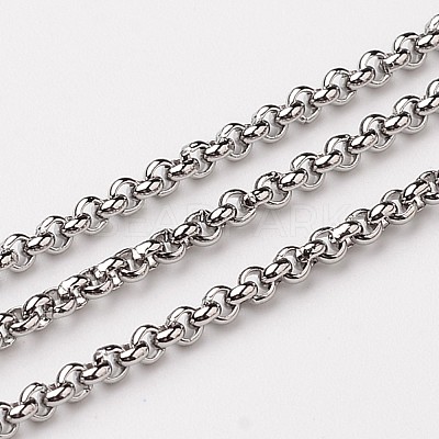 Tarnish Resistant 304 Stainless Steel Rolo Chains CHS-L015-31-1