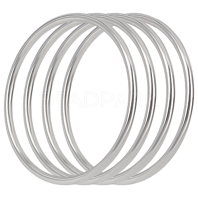 4Pcs 304 Stainless Steel Linking Rings STAS-AN0001-06-1