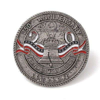 Alloy USA 250th Anniversary Commemorative Lapel Pin Backs JEWB-B046-01D-B-1