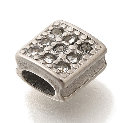 304 Stainless Steel Rhinestone Beads STAS-G350-21P-1