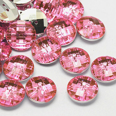 Taiwan Acrylic Rhinestone Buttons BUTT-F022-10mm-26-1