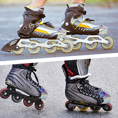 2Pcs Iridescent Roller Skate Toe Guard AJEW-GF0005-32-1