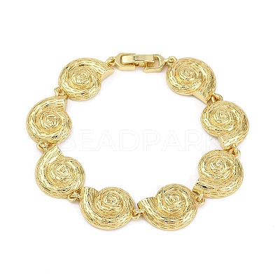 Brass Link Bracelets for Women BJEW-H209-01C-G-1