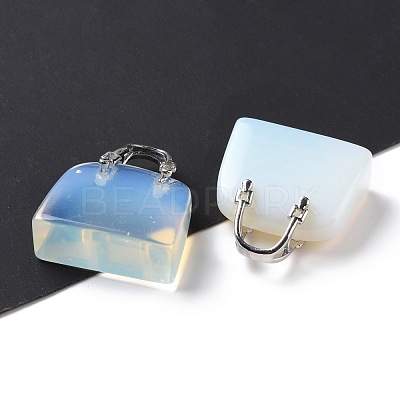 Opalite Brass Pendants KK-E274-01P-01-1