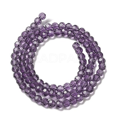 Transparent Glass Beads Strands EGLA-A035-T4mm-D15-1