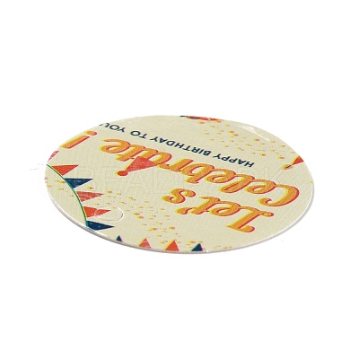 Happy Birthay Kraft Paper Gift Tags DIY-D056-01G-1