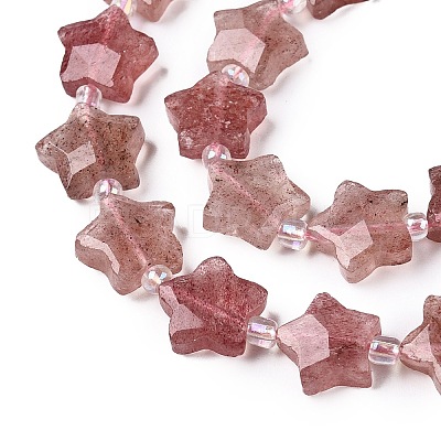 Natural Strawberry Quartz Beads Strands G-T138-183-1